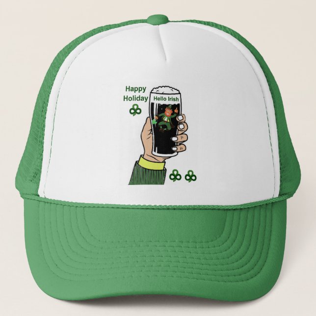 Casquette Irish Drink image pour camion-casquette (Devant)