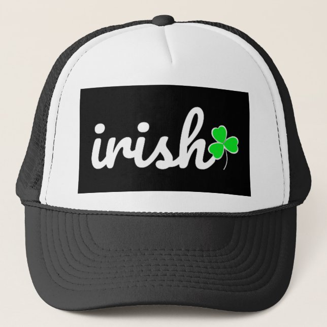 Casquette Irish St. Patrick's Day Shamrock chanceux (Devant)