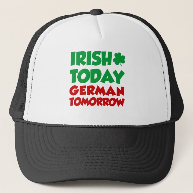 Casquette Irlandais aujourd'hui allemand demain (Devant)