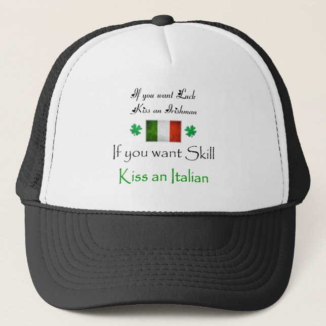 Casquette IRLANDAIS de baiser - contre l'ITALIEN (Devant)