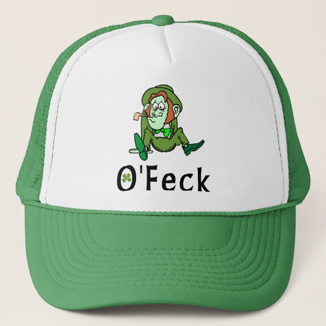 Casquette Irlandais drôle d'O'Feck (Devant)