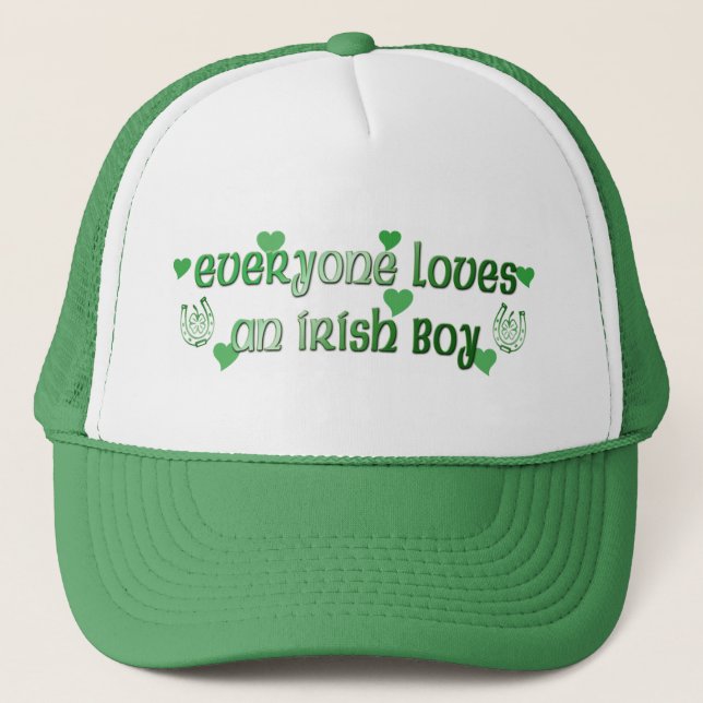 Casquette irlandais du garçon I d'amours (Devant)