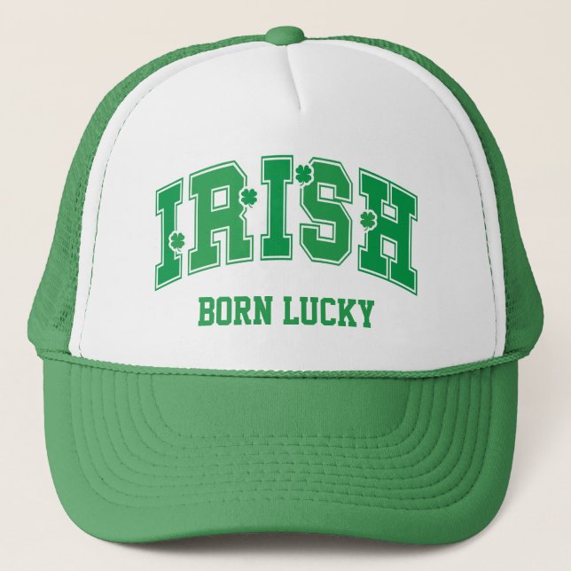 Casquette Irlandais né chanceux (Devant)