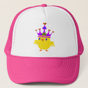 Casquette ♫ ♥ Irlandais Queen Crowé Chicken Chic Trucker Hat