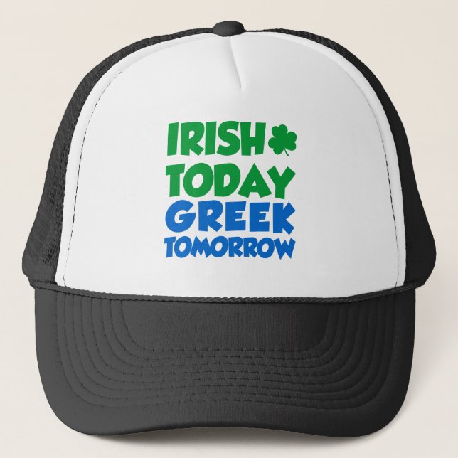 Casquette Irlande Aujourd'hui Grec Demain (Devant)