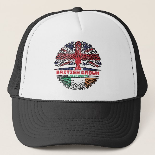Casquette Irlande Royaume-Uni Royaume-Uni British Tree Roots (Devant)