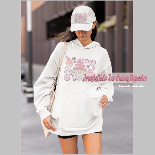 CASQUETTE - Irrésistible Ice Cream par la poète Ad (Irresistible Ice Cream Liquorice Cap and Hoodie. Love it? GET it! Shop the collection by Adiela Akoo)