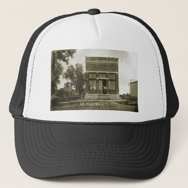 CASQUETTE IRVING KANSAS POST OFFICE PHOTO MARSHALL COUNT KS (Devant)