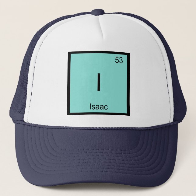 Casquette Isaac  Nom Chimie Élément Tableau Périodique (Devant)