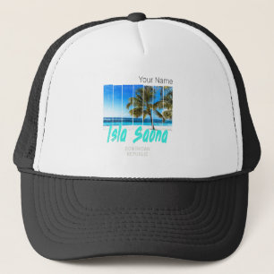 Casquette Isla Saona République Dominicaine Plage Design Vin