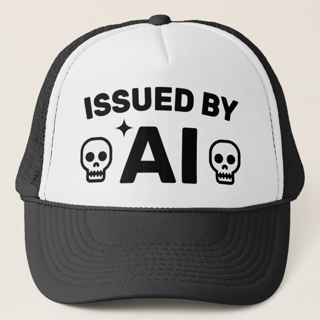 Casquette Issued by AI™ Trucker Hat (Devant)
