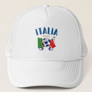 Casquette Italie Dabbing Ballon de Football Drapeau 4 étoile