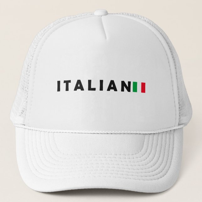 Casquette Italie Italienne, j'aime Italie (Devant)