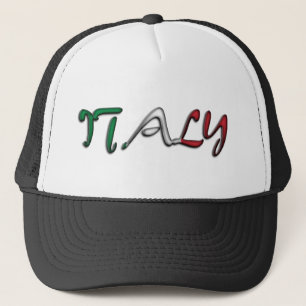 Casquette Italie Typographie Pays Drapeau Couleurs