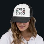 Casquette Italo Disco<br><div class="desc">Design rétro Italo Disco avec les couleurs du drapeau italien. Ce sera un cadeau idéal pour tous ceux qui aiment la musique Italo Disco des années 80.</div>