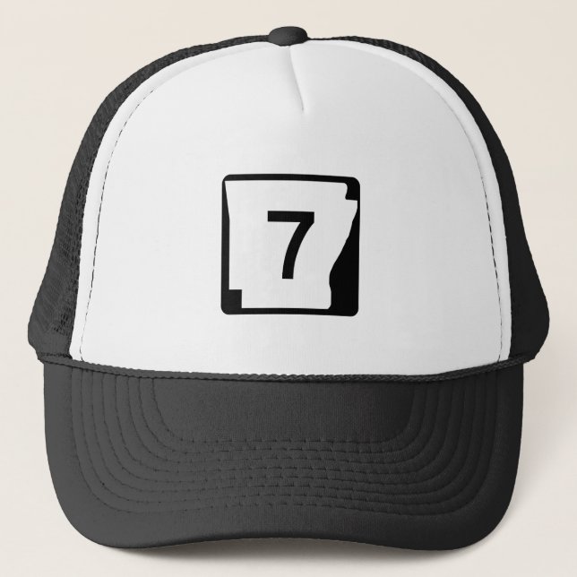 Casquette Itinéraire 7 d'état de l'Arkansas (Devant)