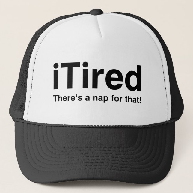 Casquette iTired - Il y a une sieste pour ça (Devant)