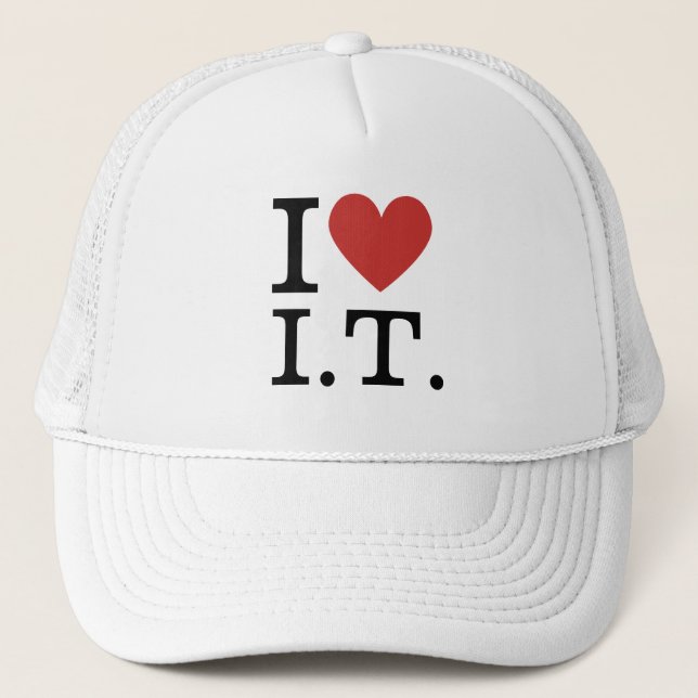 Casquette J' ❤️ Aime I.T. PERSONNALISABLE  (Devant)