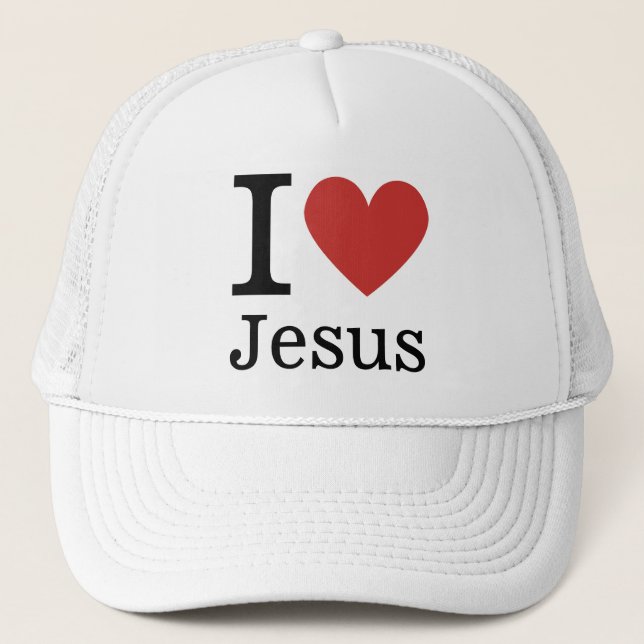 Casquette J❤️Aime Jésus PERSONNALISABLE (Devant)