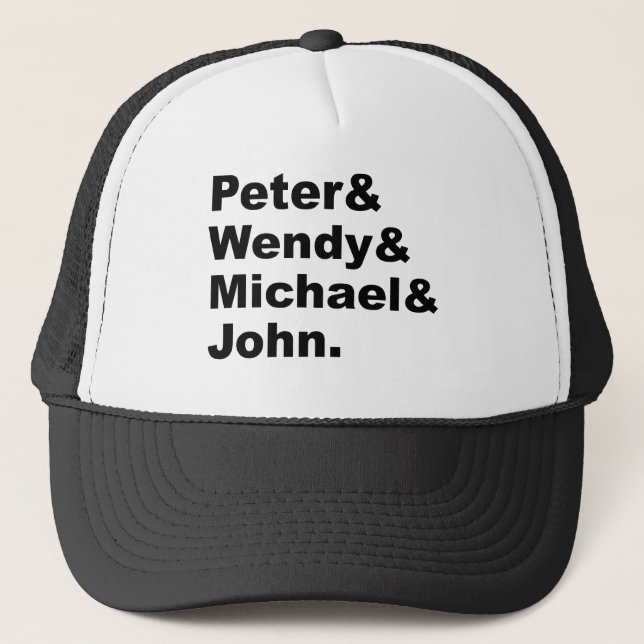 Casquette J.M. Barrie Peter Pan | Peter Wendy Michael John (Devant)