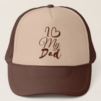 Casquette "J'❤️ Mon Père : Un Design De Coeur"