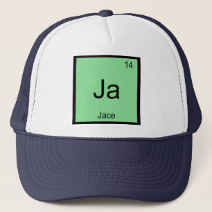 Casquette Jace Name Chemistry, élément Table périodique