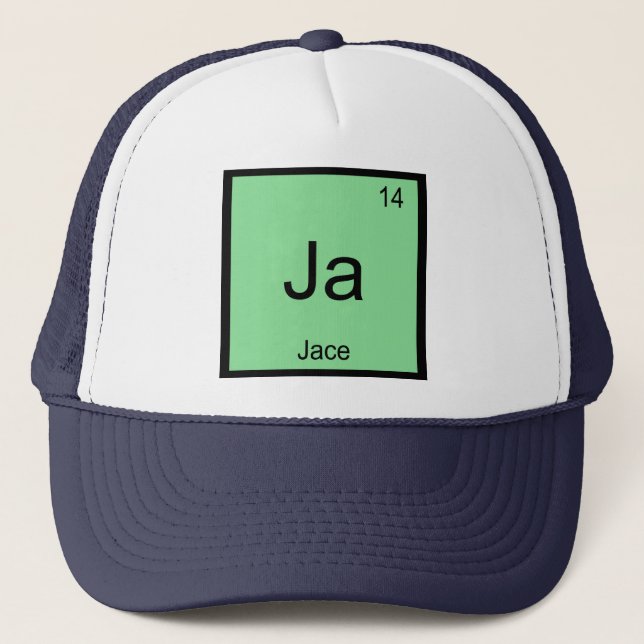 Casquette Jace Nom Chimie Élément Tableau périodique (Devant)