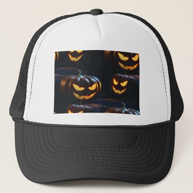 Casquette Jack-o'-lantern (Devant)