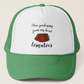 Casquette J'adore jardiner à partir de ma tête Tomates