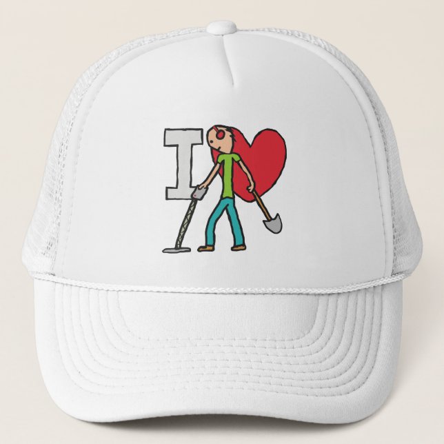 Casquette J'adore la détection des métaux (Devant)