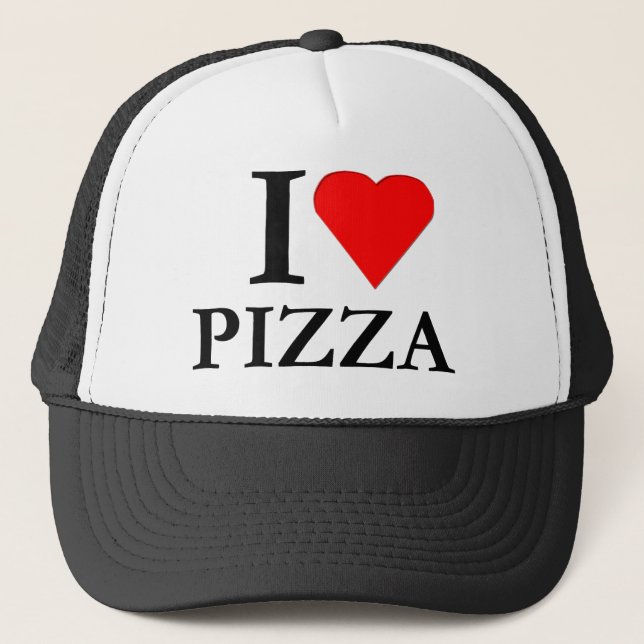 Casquette J'adore la pizza (Devant)
