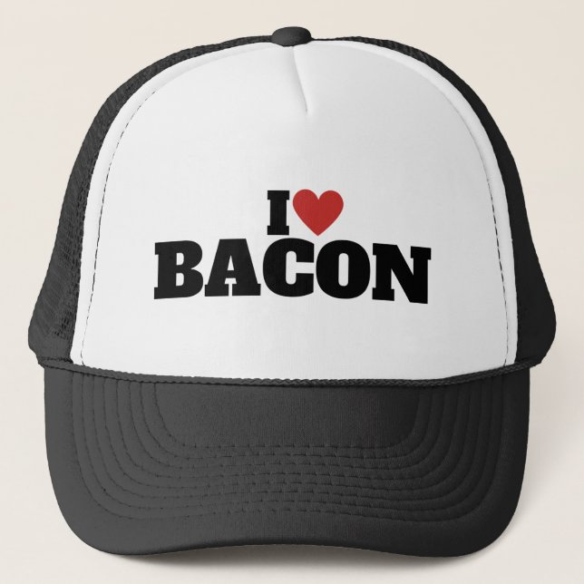 Casquette J'adore le bacon (Devant)