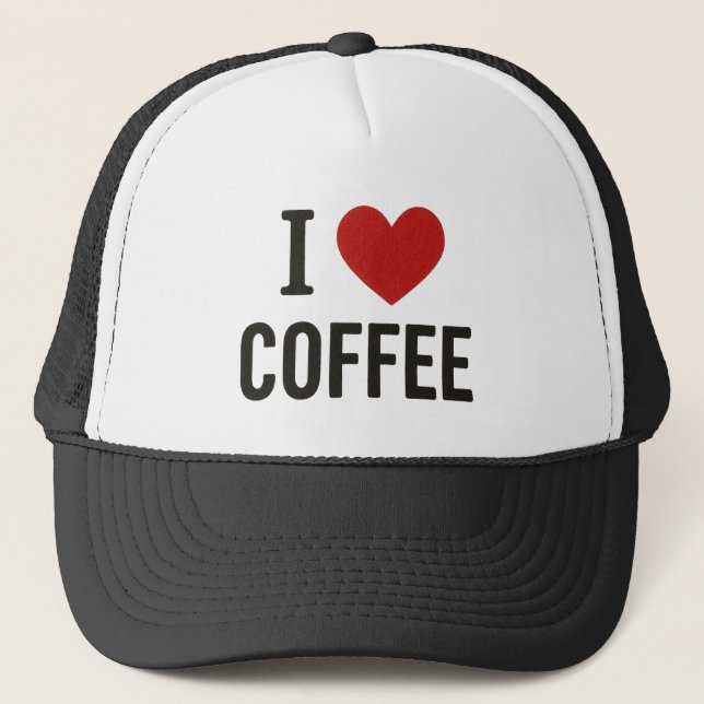 Casquette J'adore le bouchon à café. (Devant)