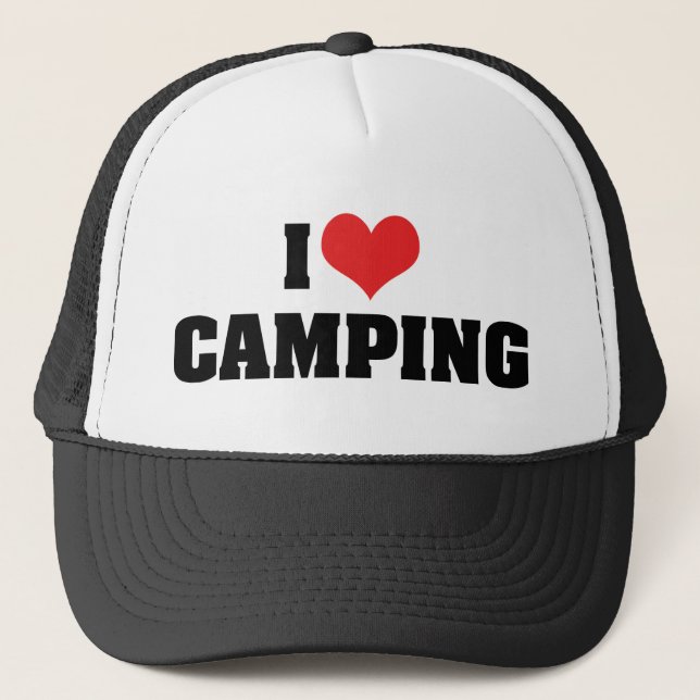 Casquette J'adore le camping (Devant)