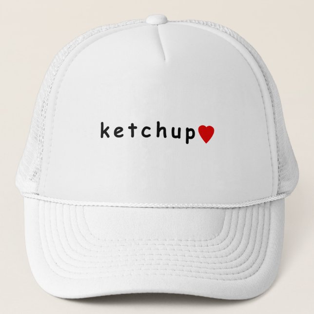 Casquette J'adore le ketchup (Devant)