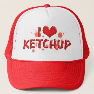 Casquette J'adore le ketchup Cœur Rouge - Amateur de catsup