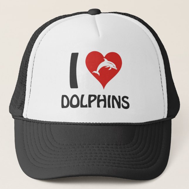 Casquette J'adore les dauphins (Devant)