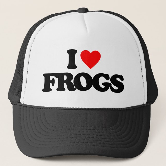 CASQUETTE J'ADORE LES FROGS (Devant)