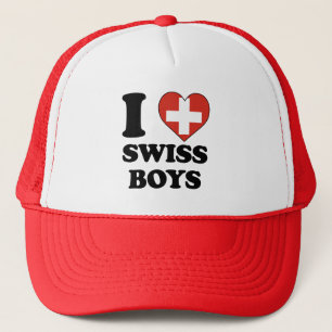 Casquette J'adore les garçons suisses
