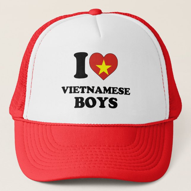 Casquette J'adore les garçons vietnamiens (Devant)