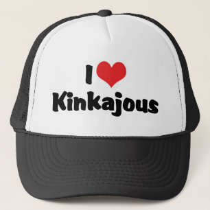 Casquette J'adore les kinkajous au cœur
