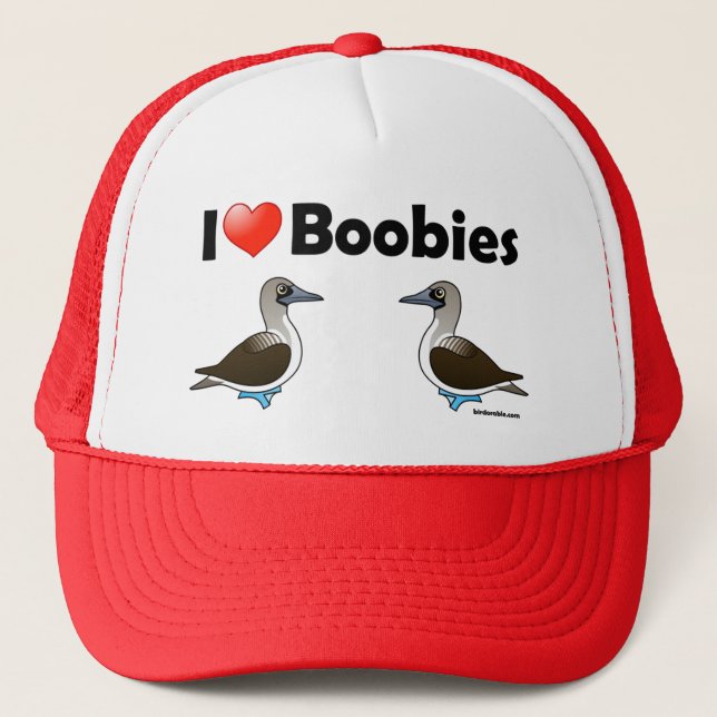 Casquette J'adore les obélisques à pieds bleus (Devant)