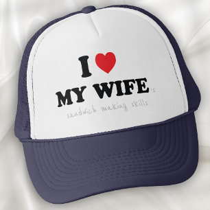 Casquette J'adore les sandwichs de My Wife