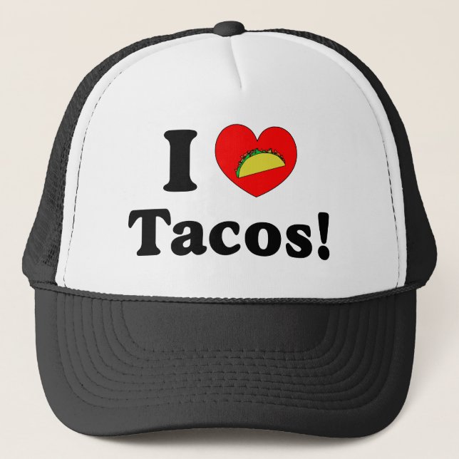 Casquette J'adore les tacos drôle amateur de Taco Tuesday (Devant)