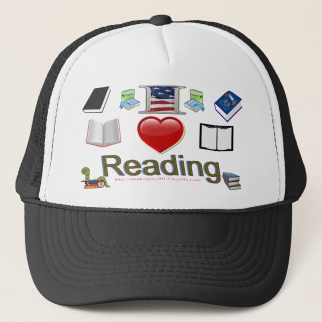 Casquette J'adore lire (Devant)