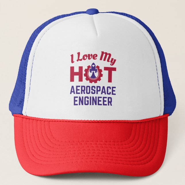 Casquette J'adore mon ingénieur aérospatial (Devant)