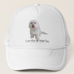Casquette J'adore mon petit chien blanc - Havanais