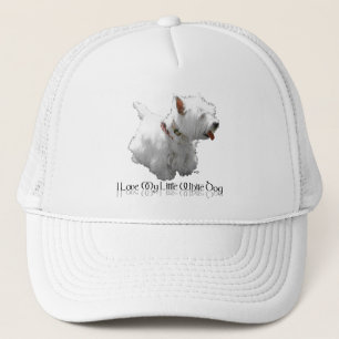 Casquette J'adore mon petit chien blanc - Westie