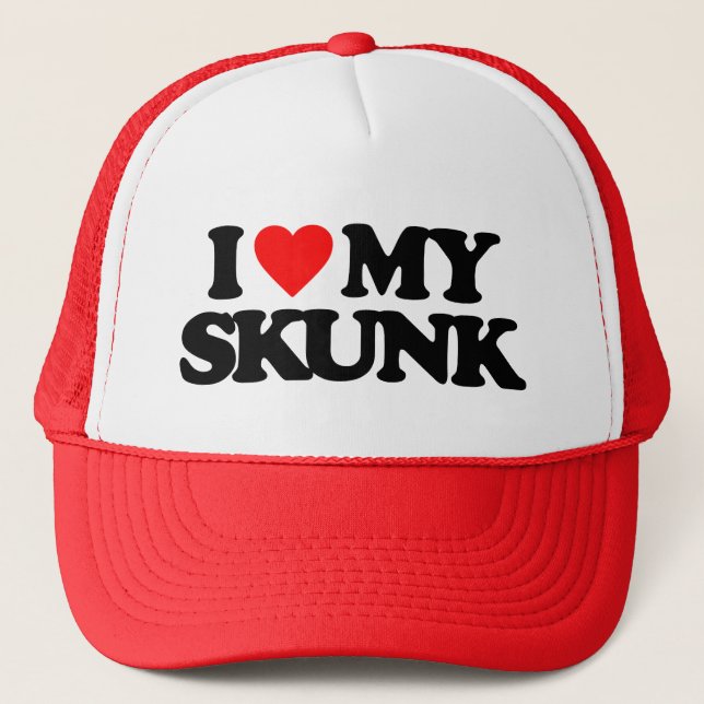 CASQUETTE J'ADORE MON SKUNK (Devant)