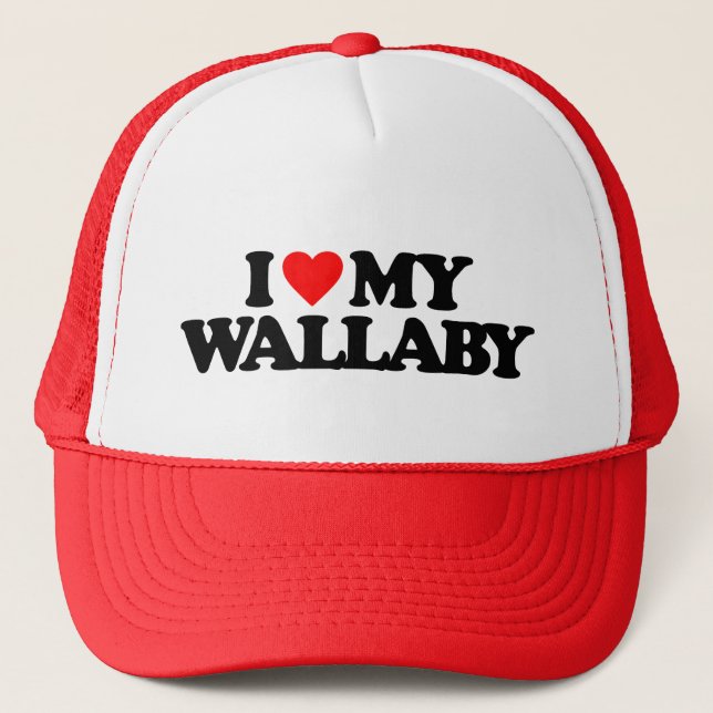 CASQUETTE J'ADORE MON WALLABY (Devant)
